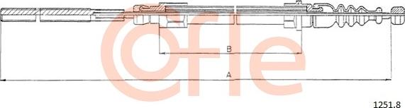 Cofle 1251.8 - Cavo comando, Freno stazionamento www.autoricambi360.it