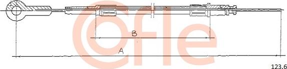 Cofle 123.6 - Cavo acceleratore www.autoricambi360.it
