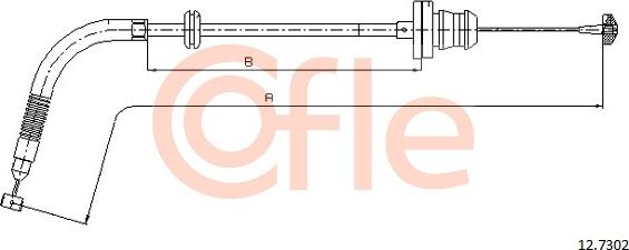 Cofle 12.7302 - Cavo acceleratore www.autoricambi360.it