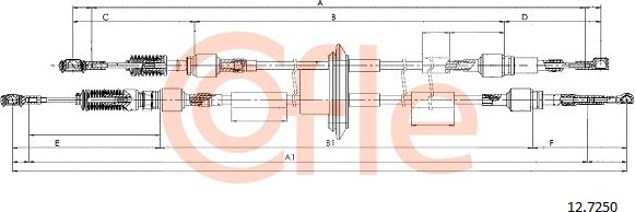 Cofle 12.7250 - Cavo comando, Cambio manuale www.autoricambi360.it