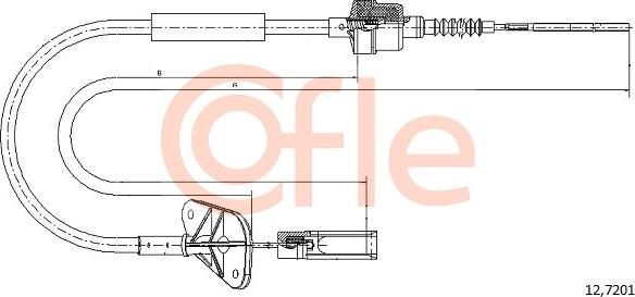 Cofle 12.7201 - Cavo comando, Comando frizione www.autoricambi360.it