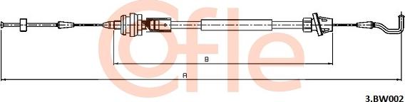 Cofle 3.BW002 - Cavo acceleratore www.autoricambi360.it
