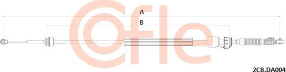 Cofle 2CB.DA004 - Cavo comando, Cambio manuale www.autoricambi360.it