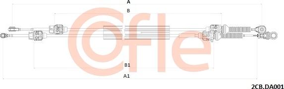 Cofle 92.2CB.DA001 - Cavo comando, Cambio manuale www.autoricambi360.it