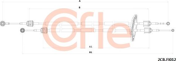 Cofle 2CB.FI012 - Cavo comando, Cambio manuale www.autoricambi360.it
