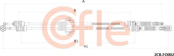 Cofle 92.2CB.FO002 - Cavo comando, Cambio manuale www.autoricambi360.it
