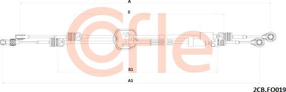 Cofle 2CB.FO019 - Cavo comando, Cambio manuale www.autoricambi360.it