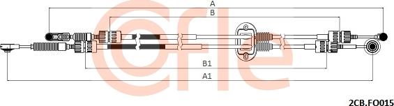 Cofle 2CB.FO015 - Cavo comando, Cambio manuale www.autoricambi360.it