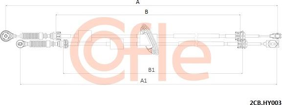 Cofle 2CB.HY003 - Cavo comando, Cambio manuale www.autoricambi360.it