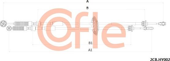 Cofle 2CB.HY002 - Cavo comando, Cambio manuale www.autoricambi360.it