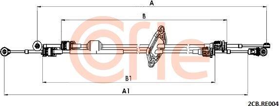 Cofle 92.2CB.RE004 - Cavo comando, Cambio manuale www.autoricambi360.it