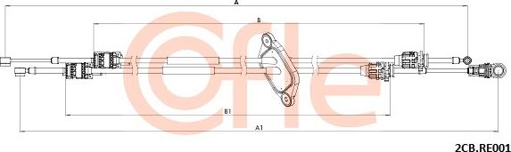 Cofle 2CB.RE001 - Cavo comando, Cambio manuale www.autoricambi360.it