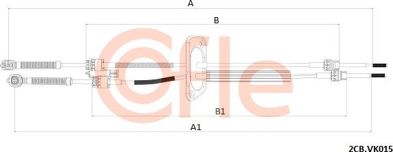 Cofle 92.2CB.VK015 - Cavo comando, Cambio manuale www.autoricambi360.it