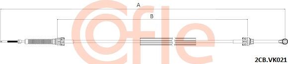 Cofle 2CB.VK021 - Cavo comando, Cambio manuale www.autoricambi360.it