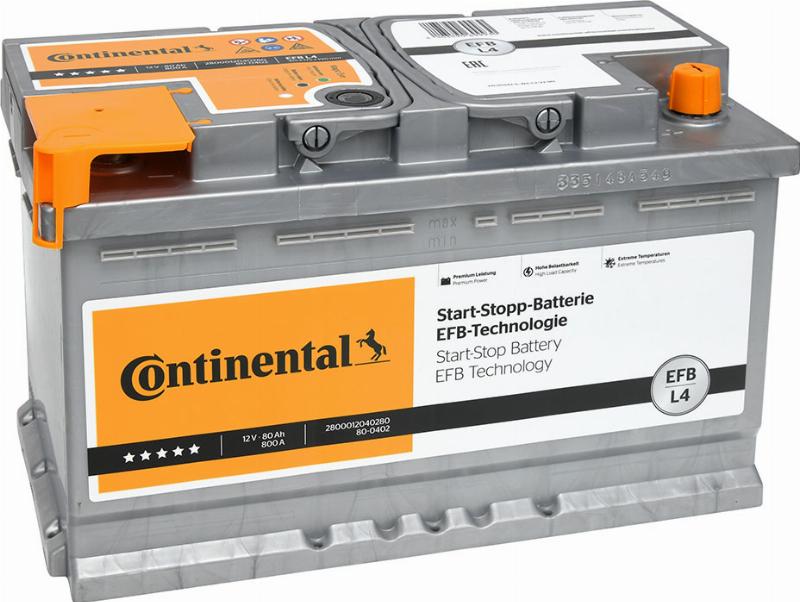CONTINENTAL 2800012040280 - Batteria avviamento www.autoricambi360.it