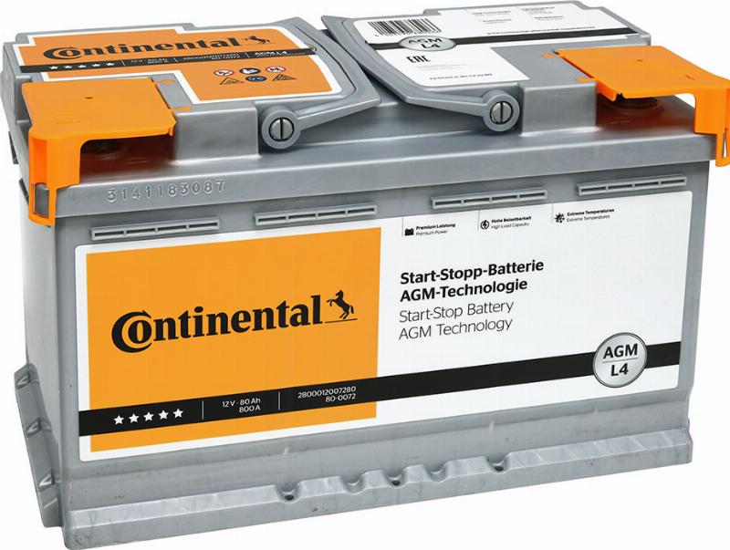 Continental 2800012007280 - Batteria avviamento www.autoricambi360.it