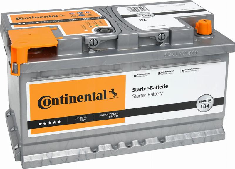 Continental 2800012024280 - Batteria avviamento www.autoricambi360.it