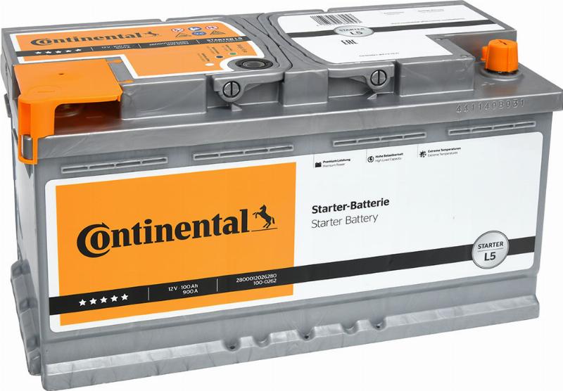 Continental 2800012026280 - Batteria avviamento www.autoricambi360.it