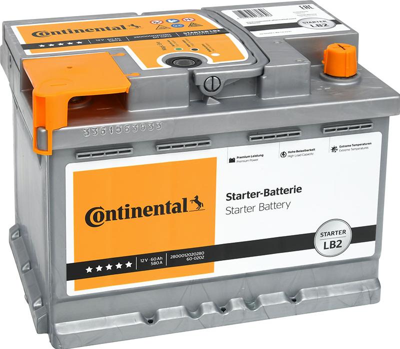 Continental 2800012020280 - Batteria avviamento www.autoricambi360.it