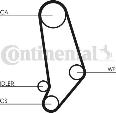 Continental CT539WP1 - Pompa acqua + Kit cinghie dentate www.autoricambi360.it