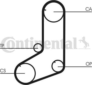 CONTINENTAL CT825K1 - Kit cinghie dentate www.autoricambi360.it