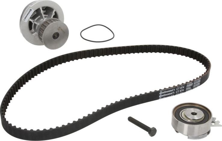 CONTINENTAL CT874WP2 - Pompa acqua + Kit cinghie dentate www.autoricambi360.it