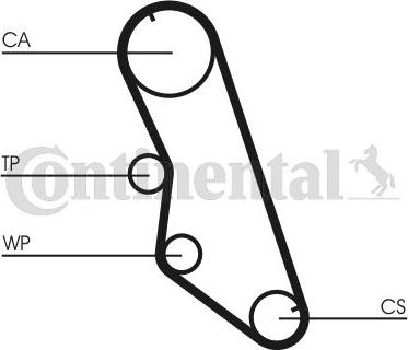 CONTINENTAL CT754WP2 - Pompa acqua + Kit cinghie dentate www.autoricambi360.it