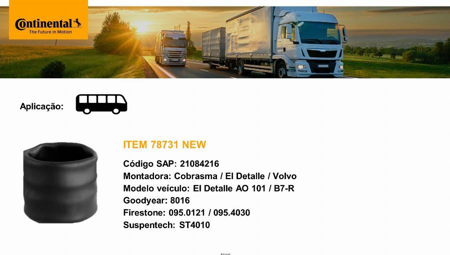 CONTINENTAL 78731NEW - Molla pneumatica, Autotelaio www.autoricambi360.it