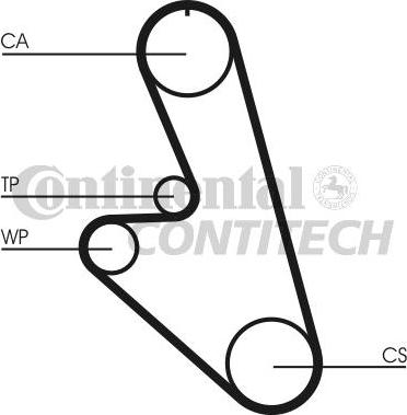 CONTINENTAL CT959WP1 - Pompa acqua + Kit cinghie dentate www.autoricambi360.it