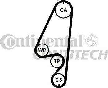 Continental CT960WP1 - Pompa acqua + Kit cinghie dentate www.autoricambi360.it