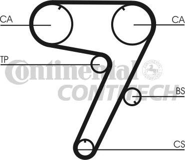 CONTINENTAL CT931 - Cinghia dentata www.autoricambi360.it