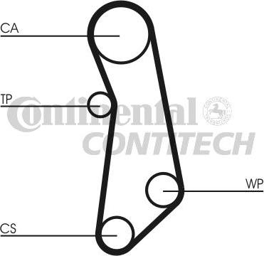 Continental CT488 - Cinghia dentata www.autoricambi360.it