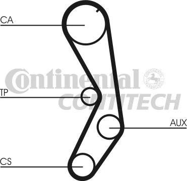 CONTINENTAL CT605K1 - Kit cinghie dentate www.autoricambi360.it
