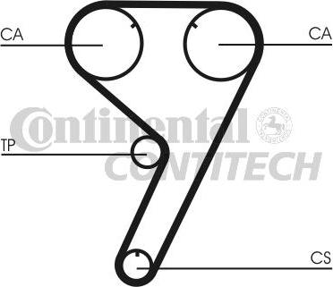 CONTINENTAL CT608K2 - Kit cinghie dentate www.autoricambi360.it