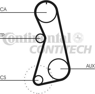 CONTINENTAL CT848K4 - Kit cinghie dentate www.autoricambi360.it