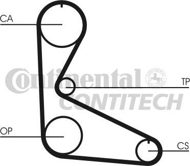 Continental CT962 - Cinghia dentata www.autoricambi360.it