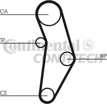 CONTINENTAL CT1049WP3 - Pompa acqua + Kit cinghie dentate www.autoricambi360.it