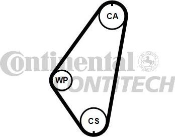 CONTINENTAL CT1002 - Cinghia dentata www.autoricambi360.it