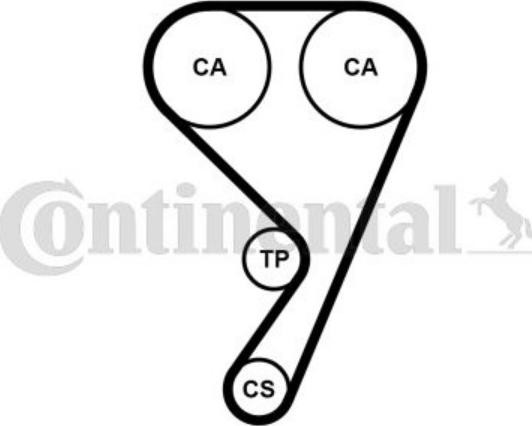 CONTINENTAL CT1211 - Cinghia dentata www.autoricambi360.it