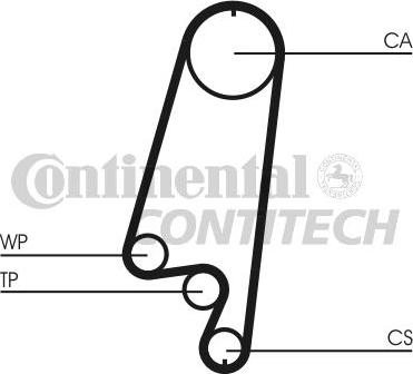 CONTINENTAL CT866WP1 - Pompa acqua + Kit cinghie dentate www.autoricambi360.it