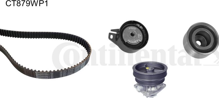CONTINENTAL CT879WP1 - Pompa acqua + Kit cinghie dentate www.autoricambi360.it