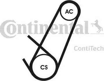 CONTINENTAL 4PK924 ELAST T1 - Cinghia Poly-V www.autoricambi360.it