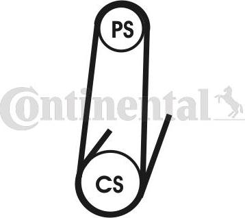 CONTINENTAL 4PK1022 ELAST T1 - Kit Cinghie Poly-V www.autoricambi360.it