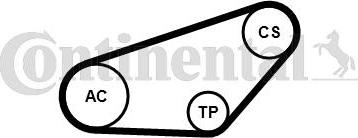 CONTINENTAL 4PK841K1 - Kit Cinghie Poly-V www.autoricambi360.it