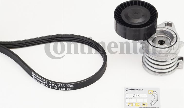 Continental 4PK863K1 - Kit Cinghie Poly-V www.autoricambi360.it