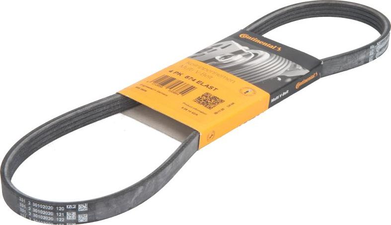 CONTINENTAL 4PK874 ELAST - Cinghia Poly-V www.autoricambi360.it