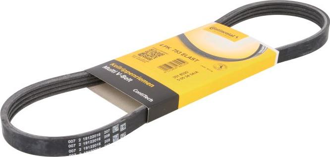 CONTINENTAL 4 PK 753 ELAST - Cinghia Poly-V www.autoricambi360.it