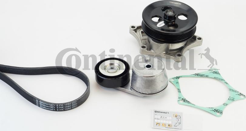 Continental 5PK1680WP1 - Pompa acqua + Kit cinghia Poly V www.autoricambi360.it