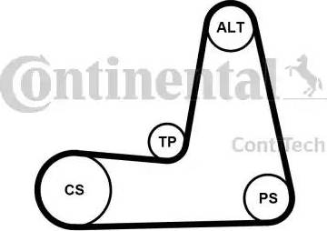 CONTINENTAL 5PK1110K1 - Kit Cinghie Poly-V www.autoricambi360.it