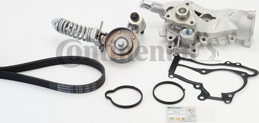 CONTINENTAL 5PK1397WP1 - Pompa acqua + Kit cinghia Poly V www.autoricambi360.it